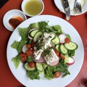 Gluten-free salad from Cafe Mogador